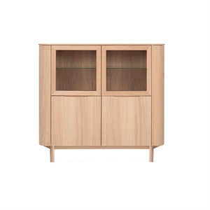 MALLI 140 HIGHBOARD - EGETRÆ FINÉR/MASSIV - MÅL: 139 X 128 X 46 CM. - FLERE VARIANTER